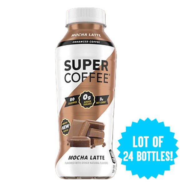 24 Pack - Kitu Super Coffee Enhanced Mocha Latte Positive Energy 12oz Kitu